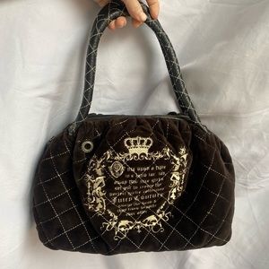 Vintage Brown Velour Juicy Couture Purse
